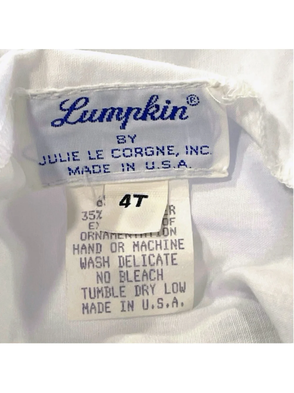 Vintage Lumpkin by Julie Le Corgne Boys Size 4T Buster Suit Romper Set Plaid USA